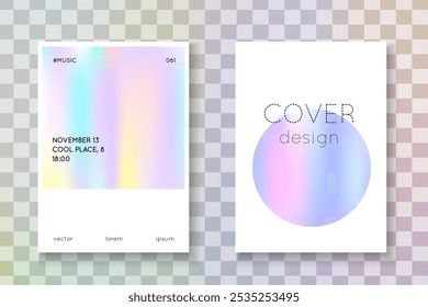 Geometry Mesh. Vintage Concept. Holograph Background. 1980 Fluid. Violet Iridescent Label. Isolated Retro Template. Fashion Vector. Blue Geometry Mesh