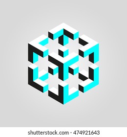 minimales Logo-Konzept, bunte Vektorsymbol-Vorlage