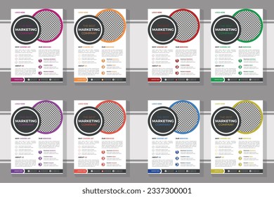 Geometry Minimal modern business flyer templates set design flyer design template . Layout template in A4 size. 8 business flyer design layout template A4, Template vector design for Magazine, Poster,