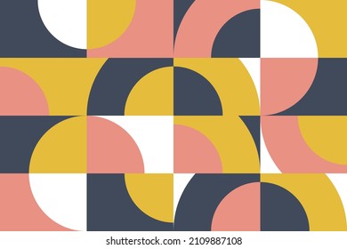 Afiche de arte minimalista geométrico. Diseño para banner web, fondo de pantalla, presentación de negocios, impresión de tela. Arte moderno Estilo de diseño escandinavo