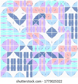 Geometry minimalist artwork poster with simple shape and figure. Abstract vector design for web banner, business presentation, company package, print fabric, wallpaper.