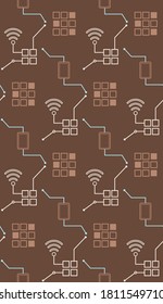 Geometry minimalist artwork poster with simple shape and figure. Abstract vector design for web banner, business presentation, brand package, fabric, print, wallpaper.