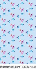 Geometry minimalist artwork poster with simple shape and figure. Abstract vector design for web banner, business presentation, brand package, fabric, print, wallpaper.