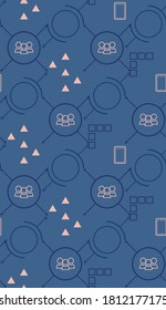 Geometry minimalist artwork poster with simple shape and figure. Abstract vector design for web banner, business presentation, brand package, fabric, print, wallpaper.