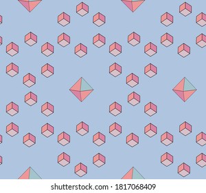 Afiche de arte minimalista geométrico con forma y figura sencillas. Resumen de diseño vectorial para banner web, presentación de negocios, paquete de marca, tela, impresión, papel tapiz.