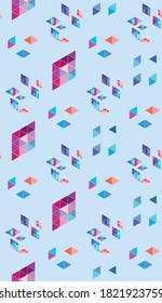 Geometry minimalist artwork poster with simple shape and figure. Abstract vector design for web banner, business presentation, brand package, fabric, print, wallpaper.