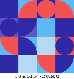 Geometry minimalist artwork poster with simple shape. Abstract vector pattern design in Scandinavian style  . Suitable for for web banner, business presentation, branding package, fabric print,etc