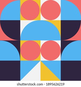 Geometry minimalist artwork poster with simple shape. Abstract vector pattern design in Scandinavian style  . Suitable for for web banner, business presentation, branding package, fabric print,etc