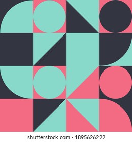 Geometry minimalist artwork poster with simple shape. Abstract vector pattern design in Scandinavian style  . Suitable for for web banner, business presentation, branding package, fabric print,etc