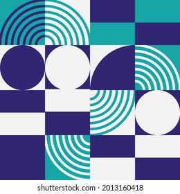 Geometry minimalist artwork poster with simple shape. Abstract vector pattern design in Scandinavian style . Suitable for for web banner, business presentation, branding package, fabric print,etc