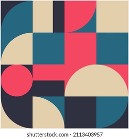 Geometry minimalist artwork poster with simple shape.
