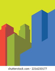 Geometry minimalistisches Kunstwerk Poster mit einfacher Form.