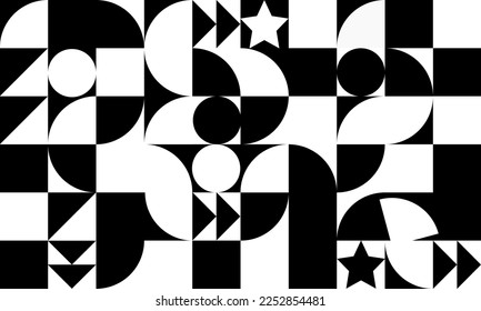 Geometry minimalistisches Kunstwerk Poster mit einfacher Form. Abstraktes Vektordesign im skandinavischen Stil. . Geeignet für Webbanner, Geschäftspräsentationen, Branding-Pakete, Stoffdruck usw.