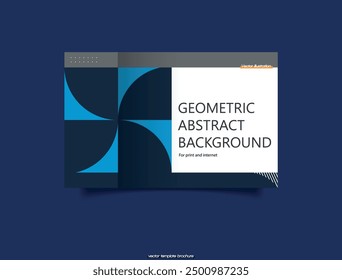 Geometry minimalist artwork poster with simple shape and figure. For web banner, business presentation, branding package, fabric print, wallpaper.