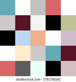 Afiche de arte de patrones minimalista sin soldadura geométrica con forma cuadrada simple. Resumen Diseño vectorial de estilo escandinavo para banner web, presentación de negocios, paquete de la empresa, tejido impreso, papel tapiz