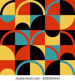 Geometrisches minimalistisches Kunstposter mit einfachem