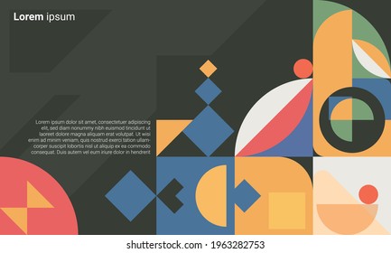 Geometry minimalistic artwork background. pattern design for web banner, business presentation, branding package, fabric print, wallpaper