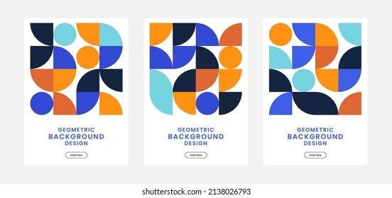 Geometry minimalistic artwork cover with shape and figure. Abstract pattern design style for cover, web banner, landing page, business presentation, branding, packaging, wallpaper