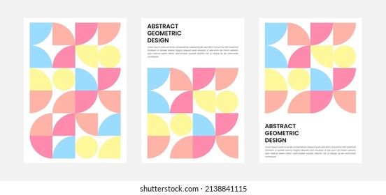 Geometry minimalistic artwork cover with shape and figure. Abstract pattern design style for cover, web banner, landing page, business presentation, branding, packaging, wallpaper