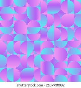 Geometry minimalistic artwork neon poster with simple shape figure. Abstract vector seamless pattern design in Scandinavian style for web banner, business presentation, branding package, fabric print