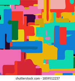 Afiche de arte minimalista geométrico. Patrón de vector abstracto para banner web, presentación de negocios, paquete de marca, impresión de tela, fondo de pantalla.
