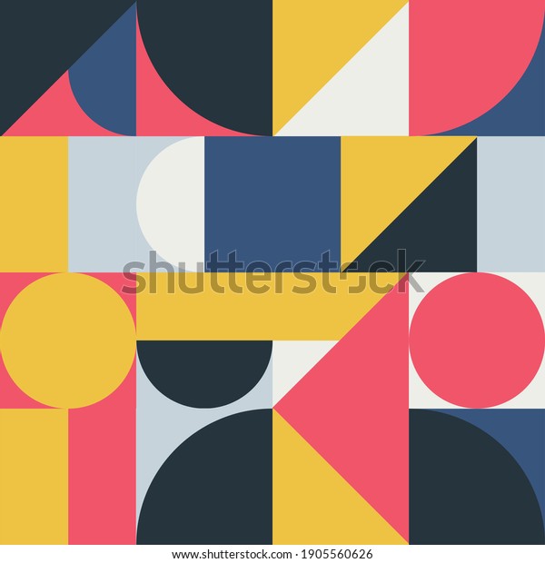 Geometry Minimalistic Artwork Poster Abstract Vector Stock Vector ...