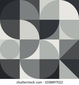 Geometry minimalistic artwork poster with simple shape and figure. Abstract vector pattern design in Scandinavian style for web banner, business presentation, branding package, fabric print, wallpaper