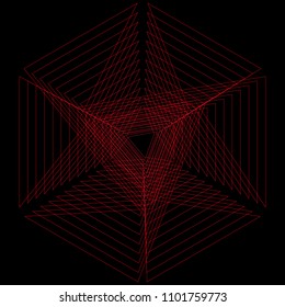 Geometry minimalistic artwork poster with simple shape and figure. Abstract vector pattern design in Scandinavian style for web banner, business presentation, branding package, fabric print, wallpaper