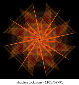 Geometry minimalistic artwork poster with simple shape and figure. Abstract vector pattern design in Scandinavian style for web banner, business presentation, branding package, fabric print, wallpaper