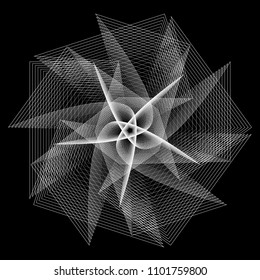 Geometry minimalistic artwork poster with simple shape and figure. Abstract vector pattern design in Scandinavian style for web banner, business presentation, branding package, fabric print, wallpaper