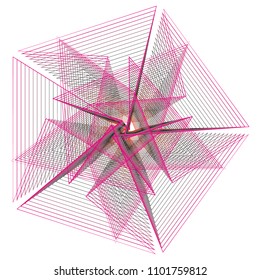 Geometry minimalistic artwork poster with simple shape and figure. Abstract vector pattern design in Scandinavian style for web banner, business presentation, branding package, fabric print, wallpaper