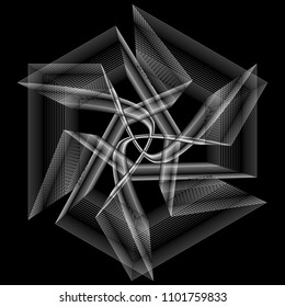 Geometry minimalistic artwork poster with simple shape and figure. Abstract vector pattern design in Scandinavian style for web banner, business presentation, branding package, fabric print, wallpaper