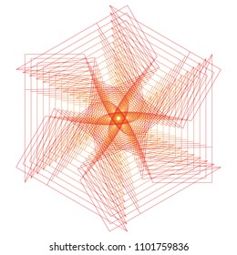 Geometry minimalistic artwork poster with simple shape and figure. Abstract vector pattern design in Scandinavian style for web banner, business presentation, branding package, fabric print, wallpaper