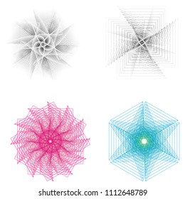 Geometry minimalistic artwork poster with simple shape and figure. Abstract vector pattern design in Scandinavian style for web banner, business presentation, branding package, fabric print, wallpaper
