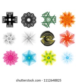 Geometry minimalistic artwork poster with simple shape and figure. Abstract vector pattern design in Scandinavian style for web banner, business presentation, branding package, fabric print, wallpaper