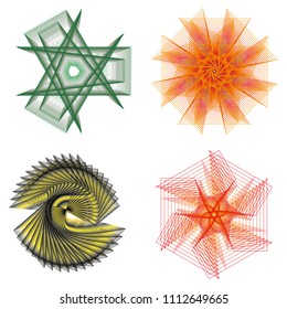 Geometry minimalistic artwork poster with simple shape and figure. Abstract vector pattern design in Scandinavian style for web banner, business presentation, branding package, fabric print, wallpaper