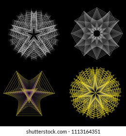 Geometry minimalistic artwork poster with simple shape and figure. Abstract vector pattern design in Scandinavian style for web banner, business presentation, branding package, fabric print, wallpaper