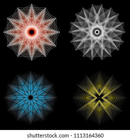 Geometry minimalistic artwork poster with simple shape and figure. Abstract vector pattern design in Scandinavian style for web banner, business presentation, branding package, fabric print, wallpaper
