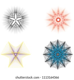 Geometry minimalistic artwork poster with simple shape and figure. Abstract vector pattern design in Scandinavian style for web banner, business presentation, branding package, fabric print, wallpaper