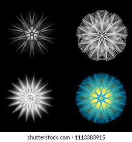 Geometry minimalistic artwork poster with simple shape and figure. Abstract vector pattern design in Scandinavian style for web banner, business presentation, branding package, fabric print, wallpaper