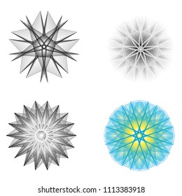 Geometry minimalistic artwork poster with simple shape and figure. Abstract vector pattern design in Scandinavian style for web banner, business presentation, branding package, fabric print, wallpaper