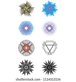 Geometry minimalistic artwork poster with simple shape and figure. Abstract vector pattern design in Scandinavian style for web banner, business presentation, branding package, fabric print, wallpaper