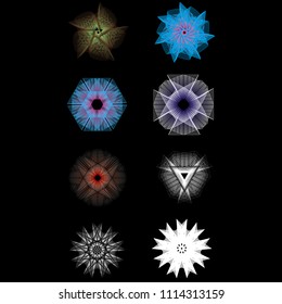 Geometry minimalistic artwork poster with simple shape and figure. Abstract vector pattern design in Scandinavian style for web banner, business presentation, branding package, fabric print, wallpaper