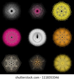 Geometry minimalistic artwork poster with simple shape and figure. Abstract vector pattern design in Scandinavian style for web banner, business presentation, branding package, fabric print, wallpaper