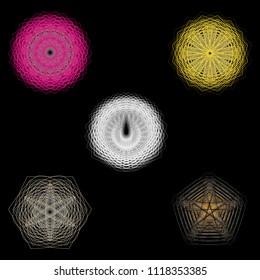 Geometry minimalistic artwork poster with simple shape and figure. Abstract vector pattern design in Scandinavian style for web banner, business presentation, branding package, fabric print, wallpaper