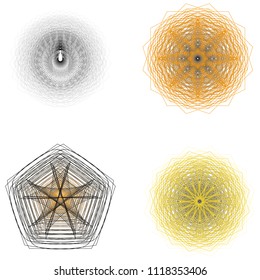 Geometry minimalistic artwork poster with simple shape and figure. Abstract vector pattern design in Scandinavian style for web banner, business presentation, branding package, fabric print, wallpaper