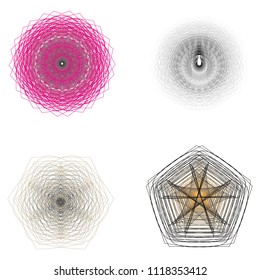 Geometry minimalistic artwork poster with simple shape and figure. Abstract vector pattern design in Scandinavian style for web banner, business presentation, branding package, fabric print, wallpaper