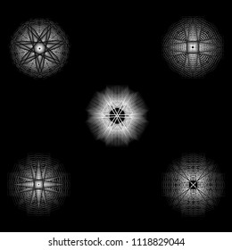 Geometry minimalistic artwork poster with simple shape and figure. Abstract vector pattern design in Scandinavian style for web banner, business presentation, branding package, fabric print, wallpaper