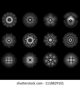 Geometry minimalistic artwork poster with simple shape and figure. Abstract vector pattern design in Scandinavian style for web banner, business presentation, branding package, fabric print, wallpaper