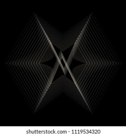 Geometry minimalistic artwork poster with simple shape and figure. Abstract vector pattern design in Scandinavian style for web banner, business presentation, branding package, fabric print, wallpaper